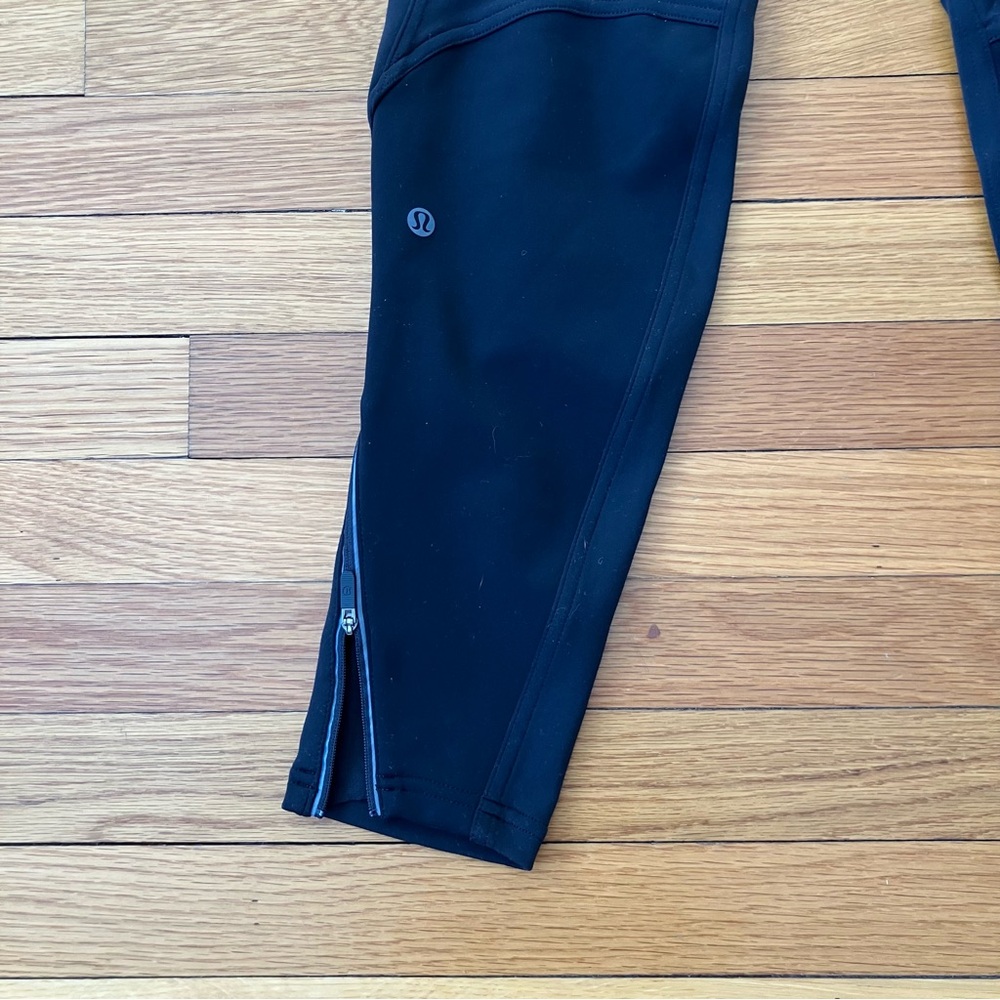 Lululemon Black Fleece Cold Weather Outdoor High-Rise Running Tight Leggings 10 - Picture 15 of 15